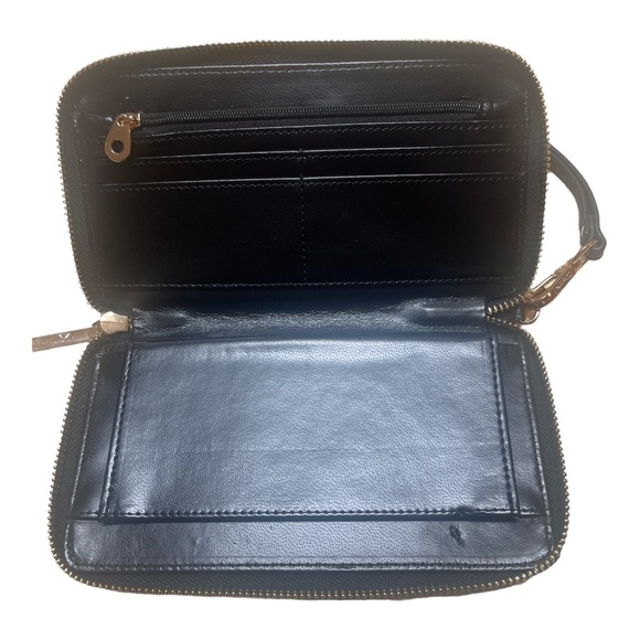 DUNE LONDON LEOPARD Print Wallet Clutch Genuine Calf Hair Leather - Picture 3 of 6